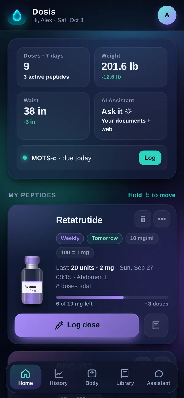 Home screen